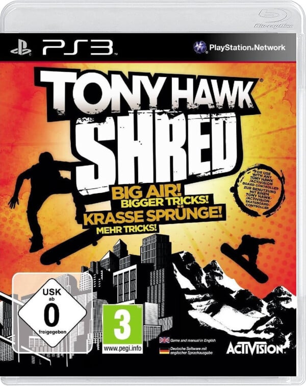 Tony Hawk: Shred - Playstation 3 Games