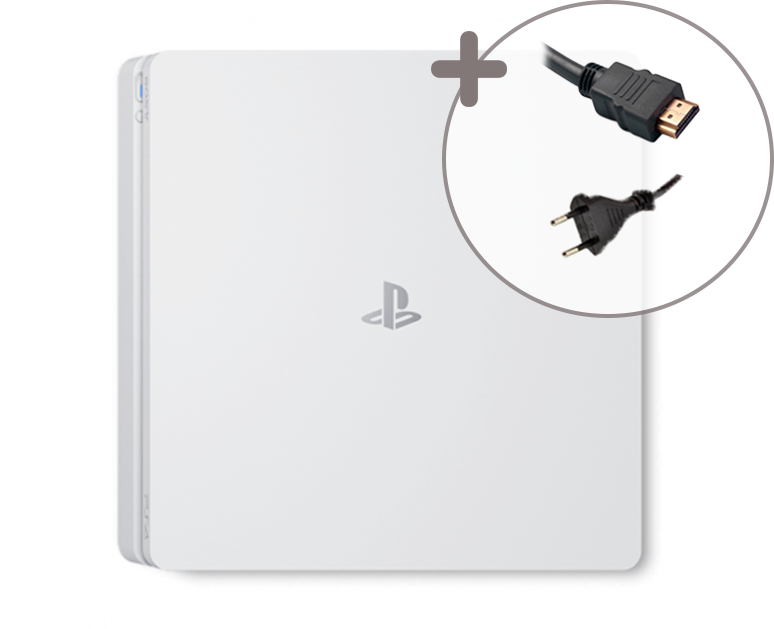 Playstation 4 Console Slim - 500GB - White | levelseven