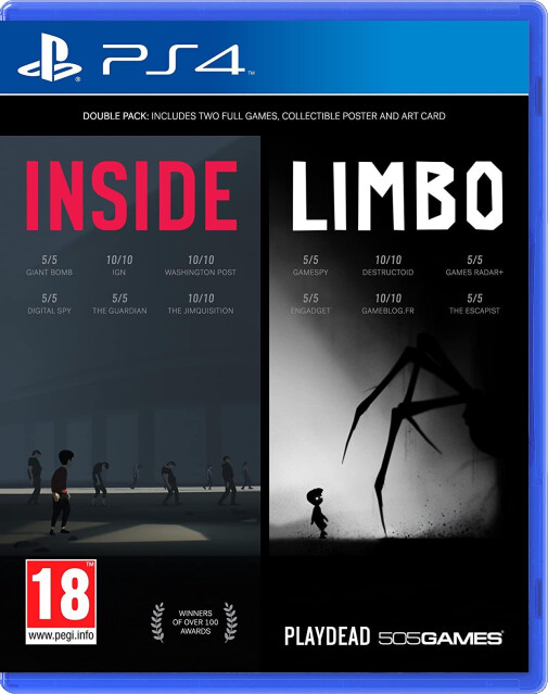 INSIDE + LIMBO Double Pack - Playstation 4 Games