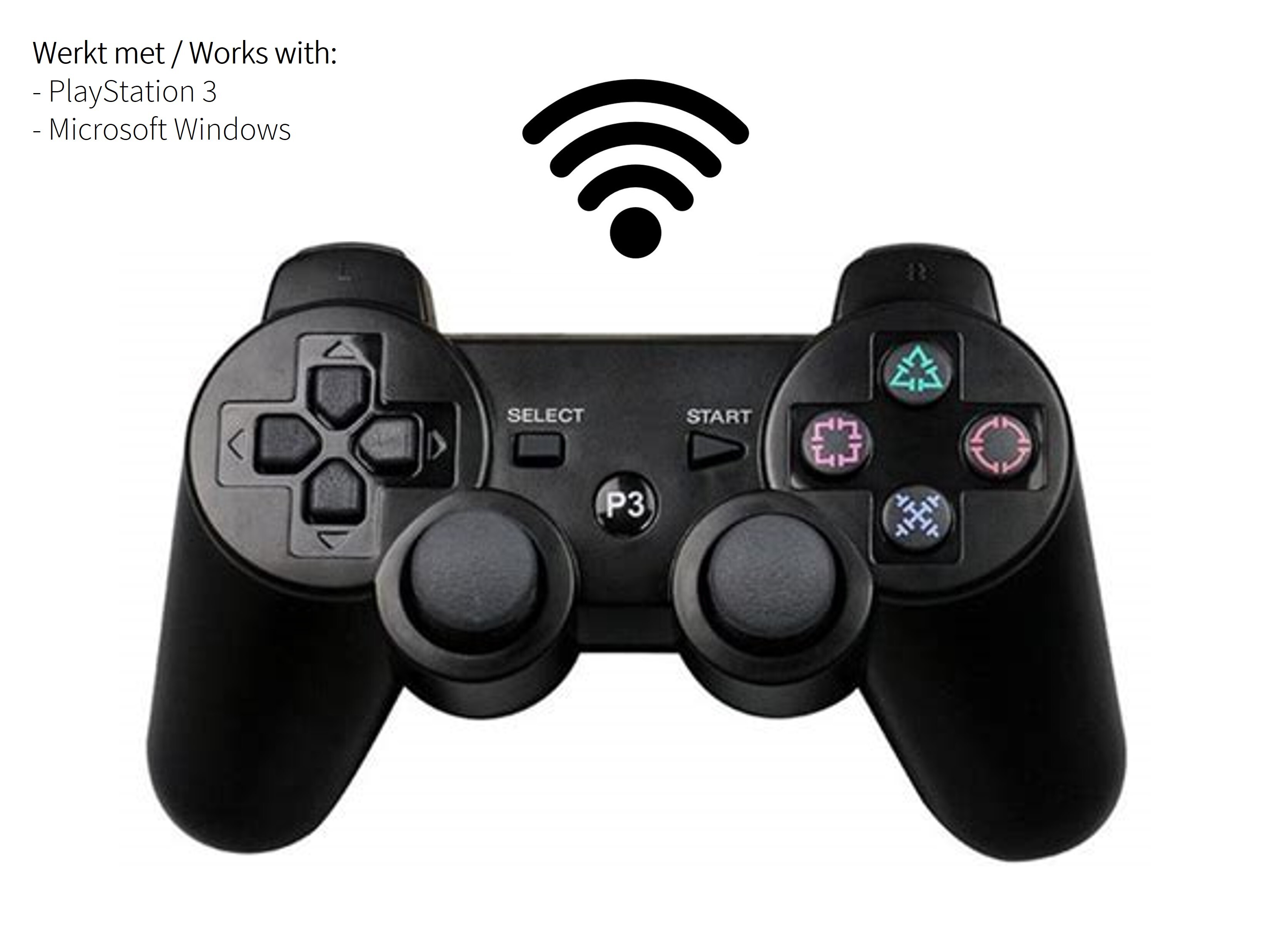 Nieuwe Wireless Controller voor Playstation 3 - Zwart - Playstation 3 Hardware - 3