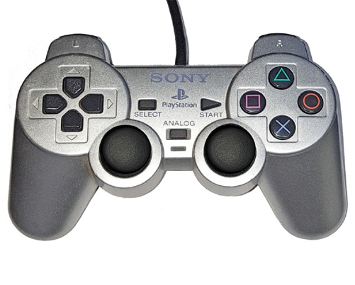 Sony Dual Shock Playstation 2 Controller - Silver - Playstation 2 Hardware