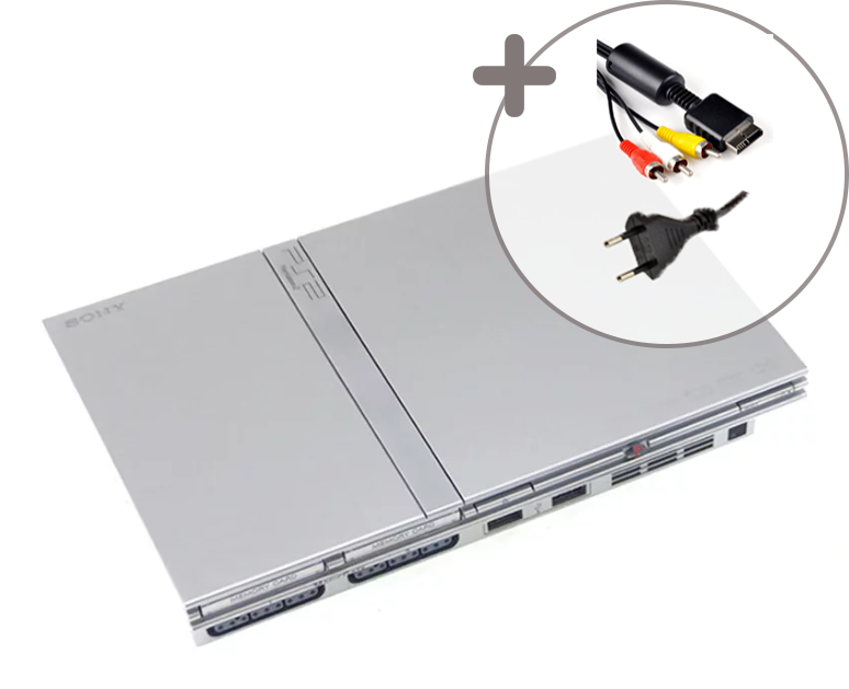 Playstation 2 Console Slim - Silver - Playstation 2 Hardware