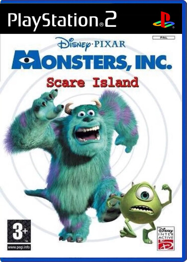 Disney Pixar Monsters, Inc: Scare Island - Playstation 2 Games