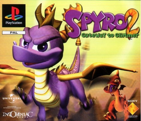 Spyro 2 Gateway to Glimmer - Playstation 1 Games