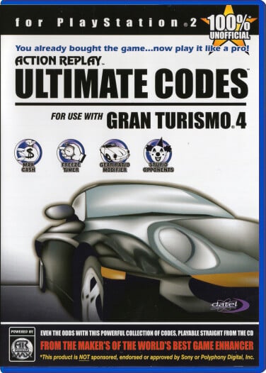 Ultimate Cheats For Use With Gran Turismo 4 - Playstation 2 Games