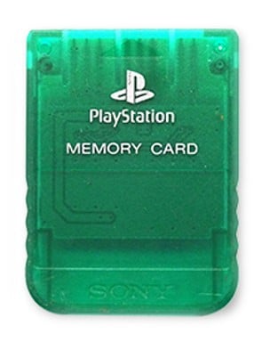 Originele Playstation 1 Memory Card - Crystal Green Kaufen | Playstation 1 Hardware