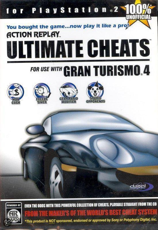 Action Replay Ultimate Cheats - Gran Turismo 4 - Playstation 2 Games