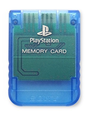 Originele Playstation 1 Memory Card - Crystal Blue - Playstation 1 Hardware
