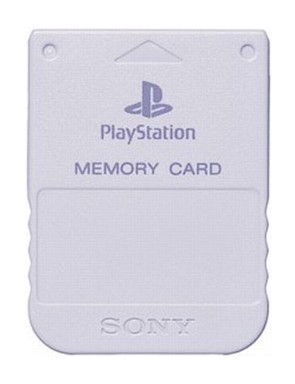 Originele Playstation One Memory Card - Light Grey - Playstation 1 Hardware