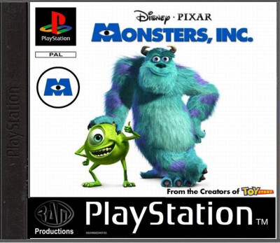 Disney · Pixar - Monsters en Co. - Schrik Eiland - Playstation 1 Games