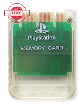 Originele Playstation 1 Memory Card - Crystal - Budget - Playstation 1 Hardware
