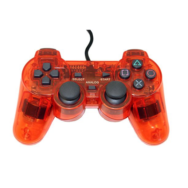Sony Dual Shock Playstation 2 Controller - Crystal Red - Playstation 2 Hardware