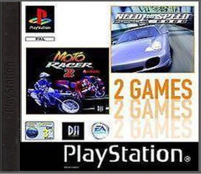 Need for Speed Porsche 2000 & Moto Racer 2 - Playstation 1 Games