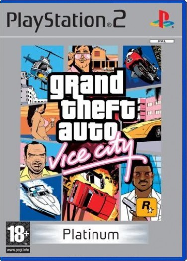Grand Theft Auto: Vice City (Platinum) - Playstation 2 Games