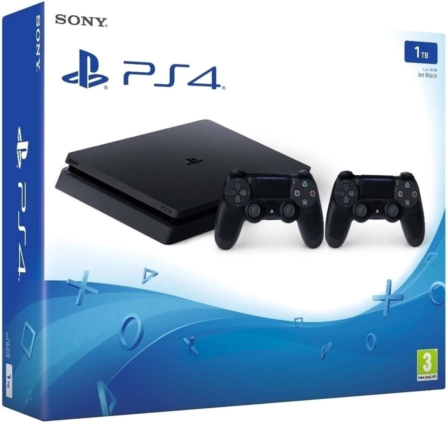 Playstation 4 Slim Console - 1TB - Dual Controller [Complete] Kopen | Playstation 4 Hardware
