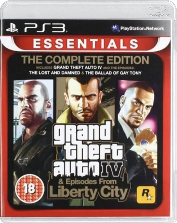 Grand Theft Auto IV & Episodes From Liberty City  (Essentials) - Playstation 3 Games