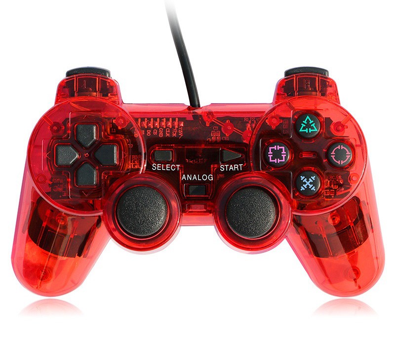 Nieuwe Playstation 2 Controller - Crystal Red Kopen | Playstation 2 Hardware