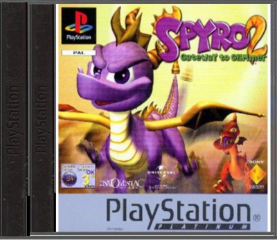 Spyro 2 Gateway to Glimmer (Platinum) (French) - Playstation 1 Games