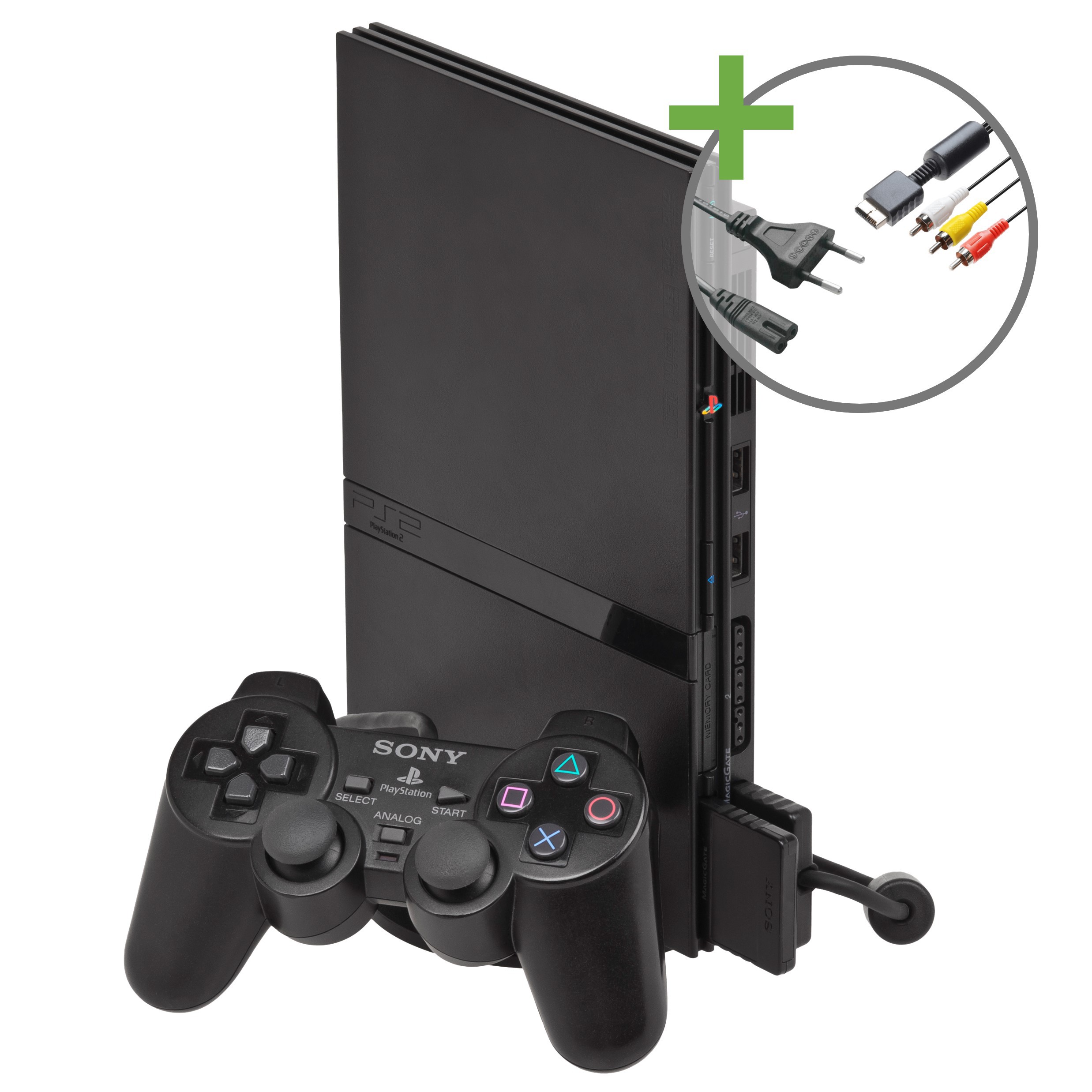 Sony PlayStation 2 Slim Starter Pack - Black Edition - Playstation 2 Hardware