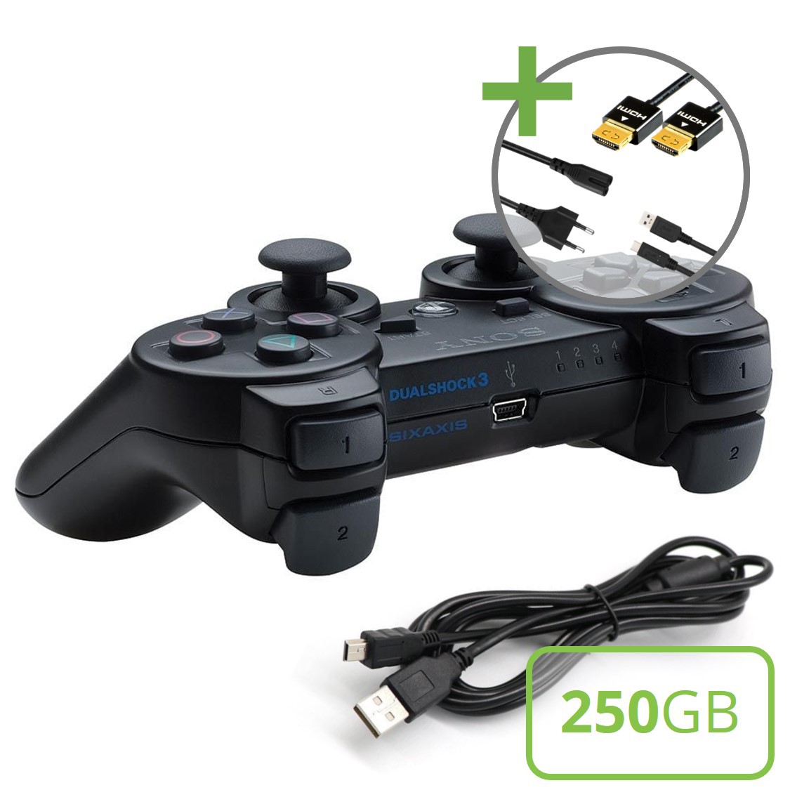 Sony PlayStation 3 Slim (250GB) Starter Pack - DualShock Edition - Playstation 3 Hardware - 4