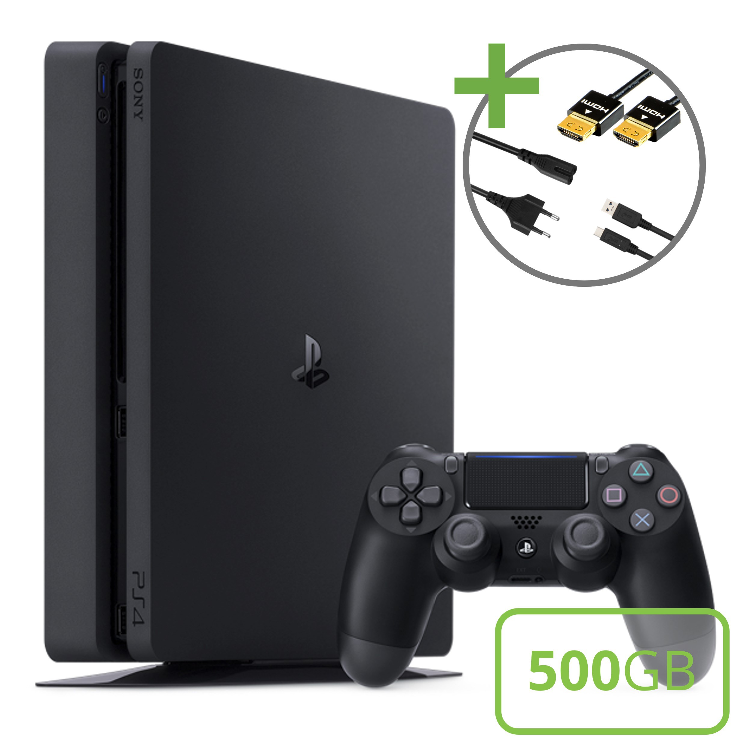 Sony PlayStation 4 Slim Starter Pack - 500GB DualShock V2 Edition - Playstation 4 Hardware - 2