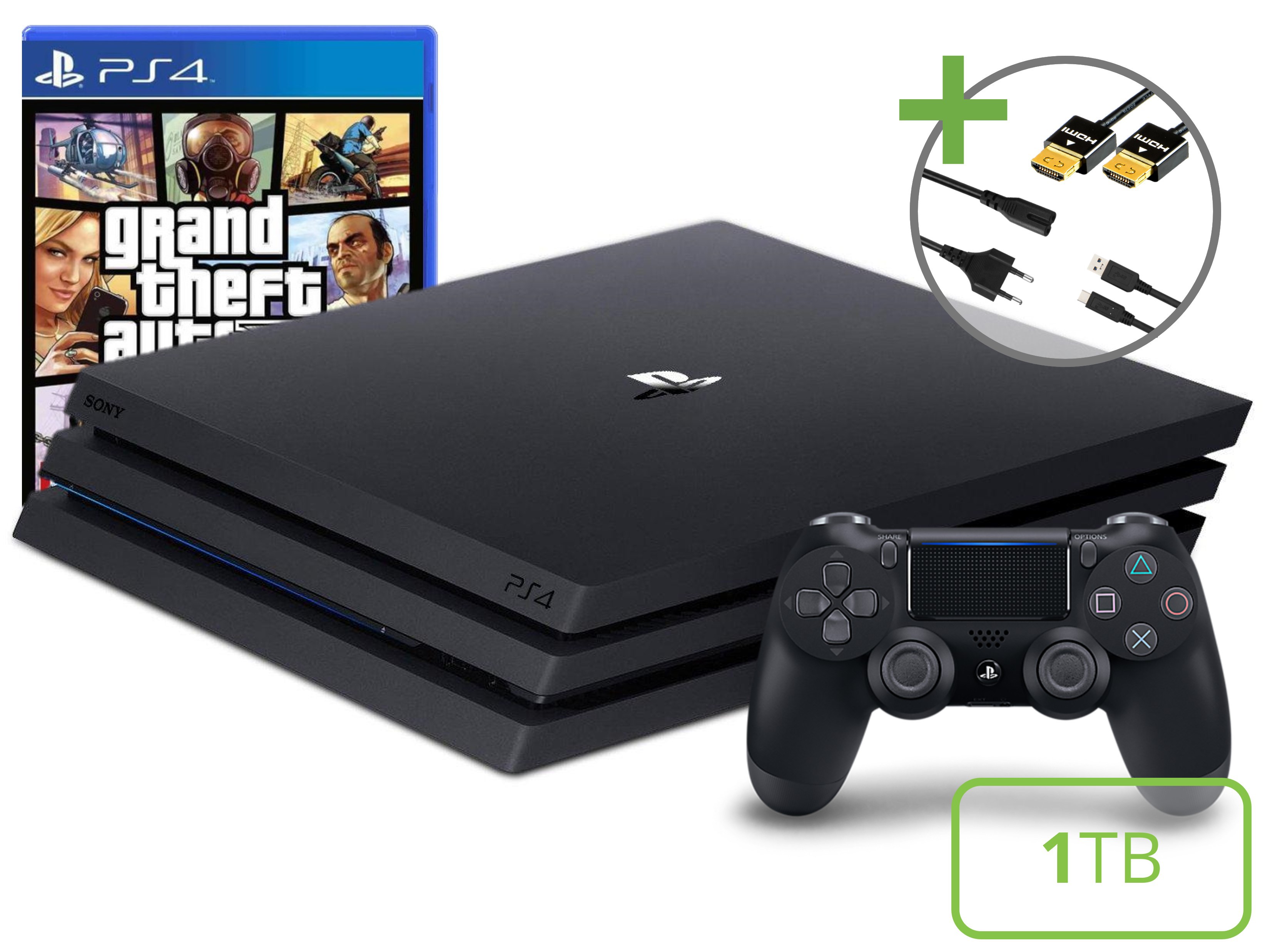 Sony PlayStation 4 Pro Starter Pack - 1TB Grand Theft Auto V Edition Kopen | Playstation 4 Hardware