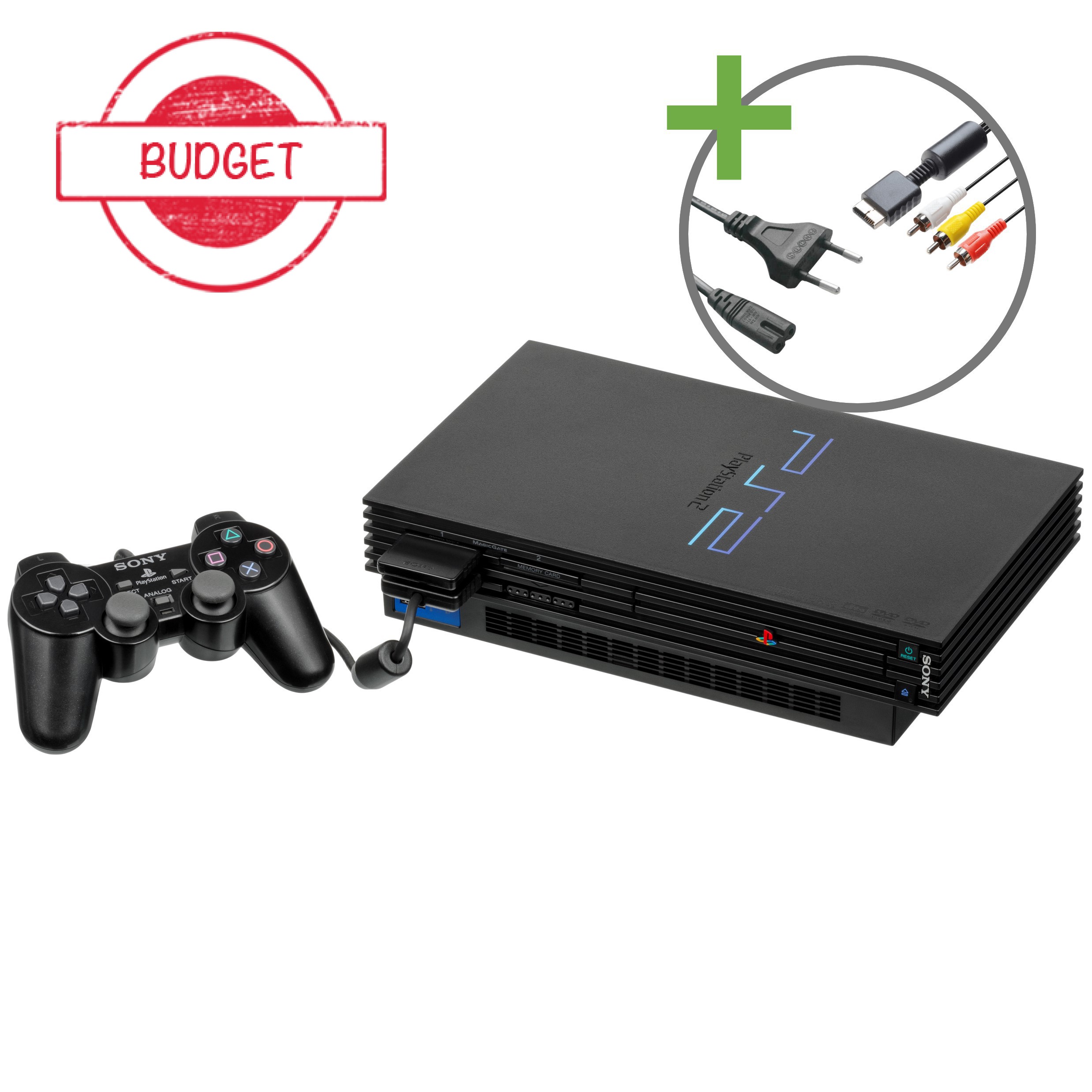 Sony PlayStation 2 Phat Starter Pack - Black Edition - Budget - Playstation 2 Hardware - 2