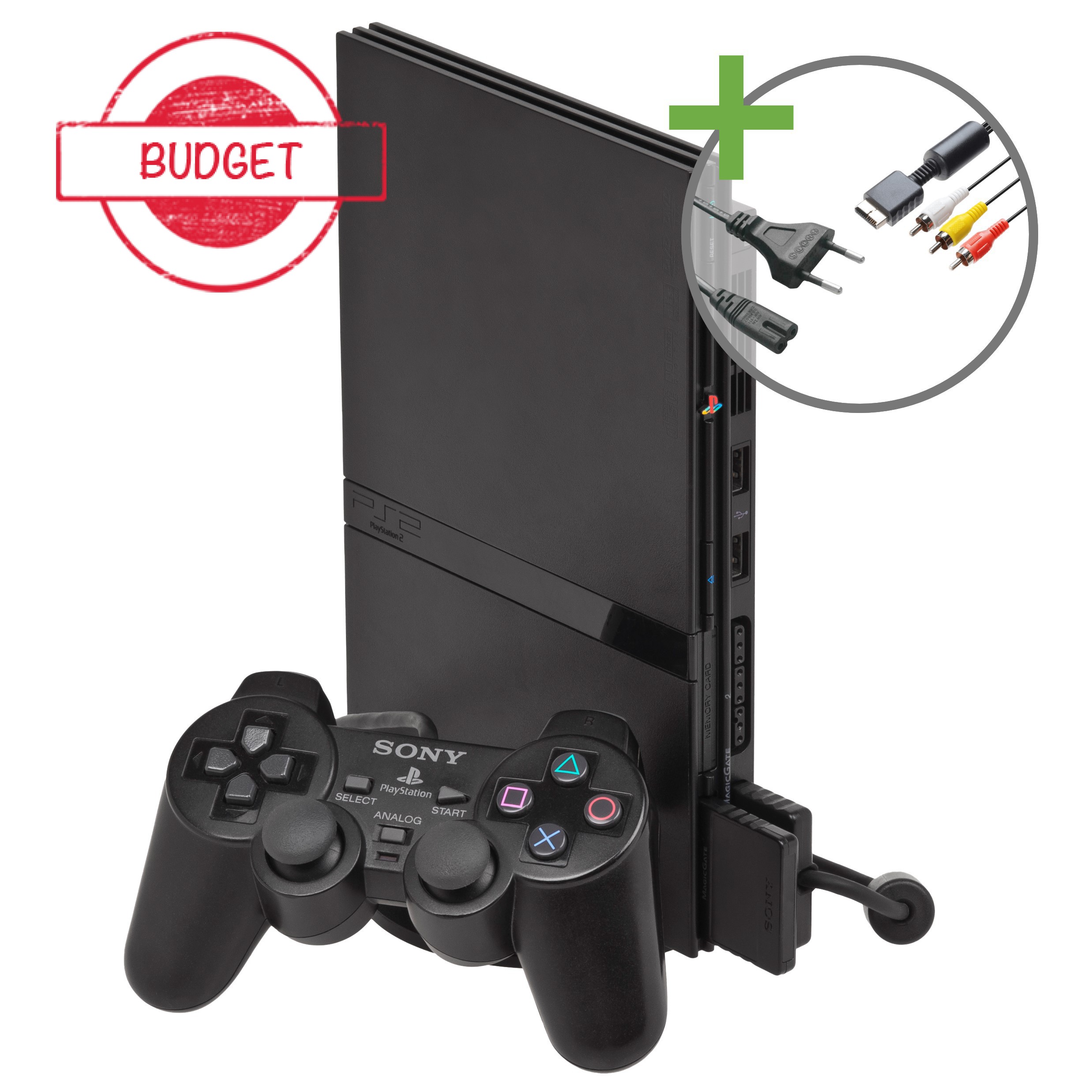 Sony PlayStation 2 Slim Starter Pack - Black Edition - Budget - Playstation 2 Hardware