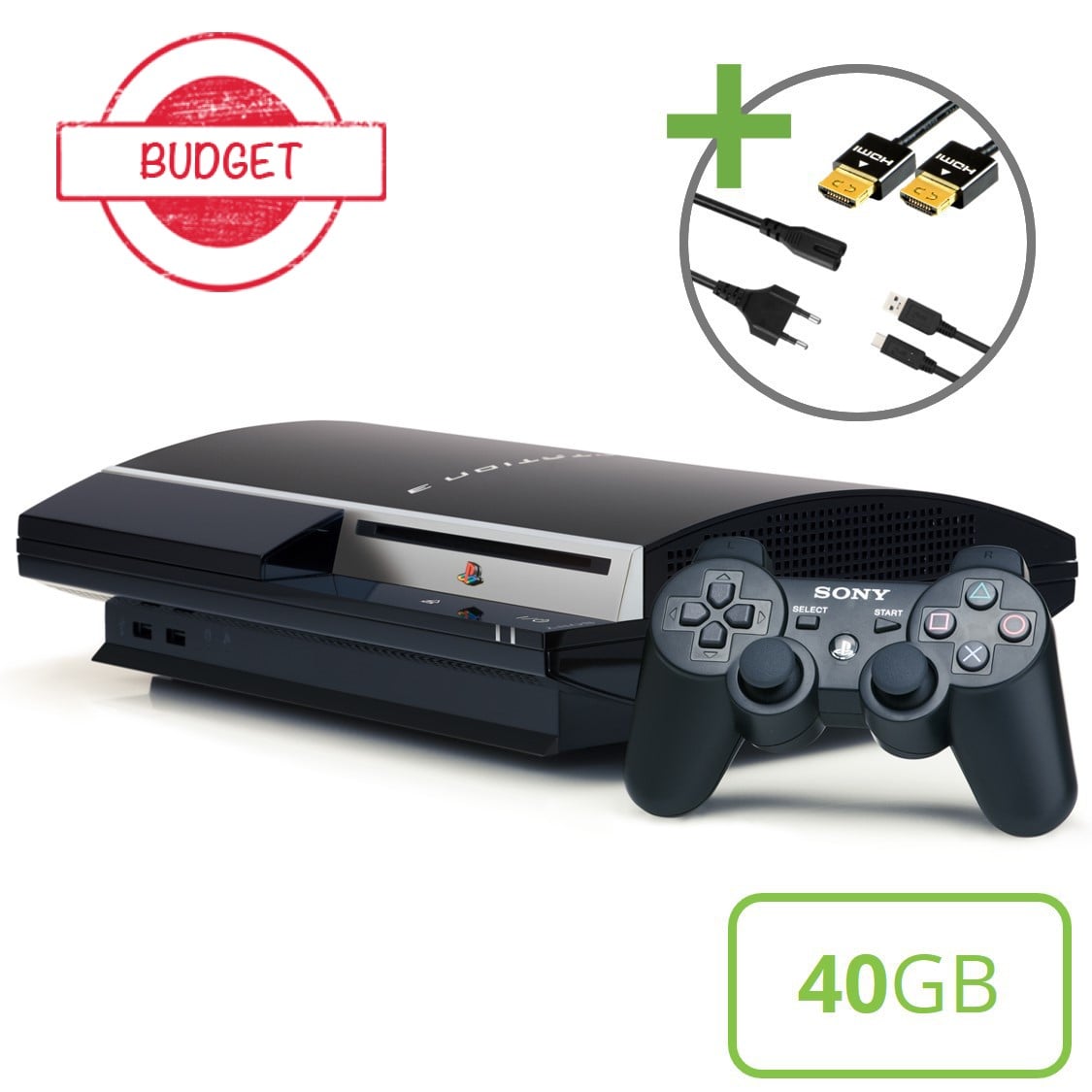 Sony PlayStation 3 Phat (40GB) Starter Pack - Sixaxis Edition - Budget Kopen | Playstation 3 Hardware
