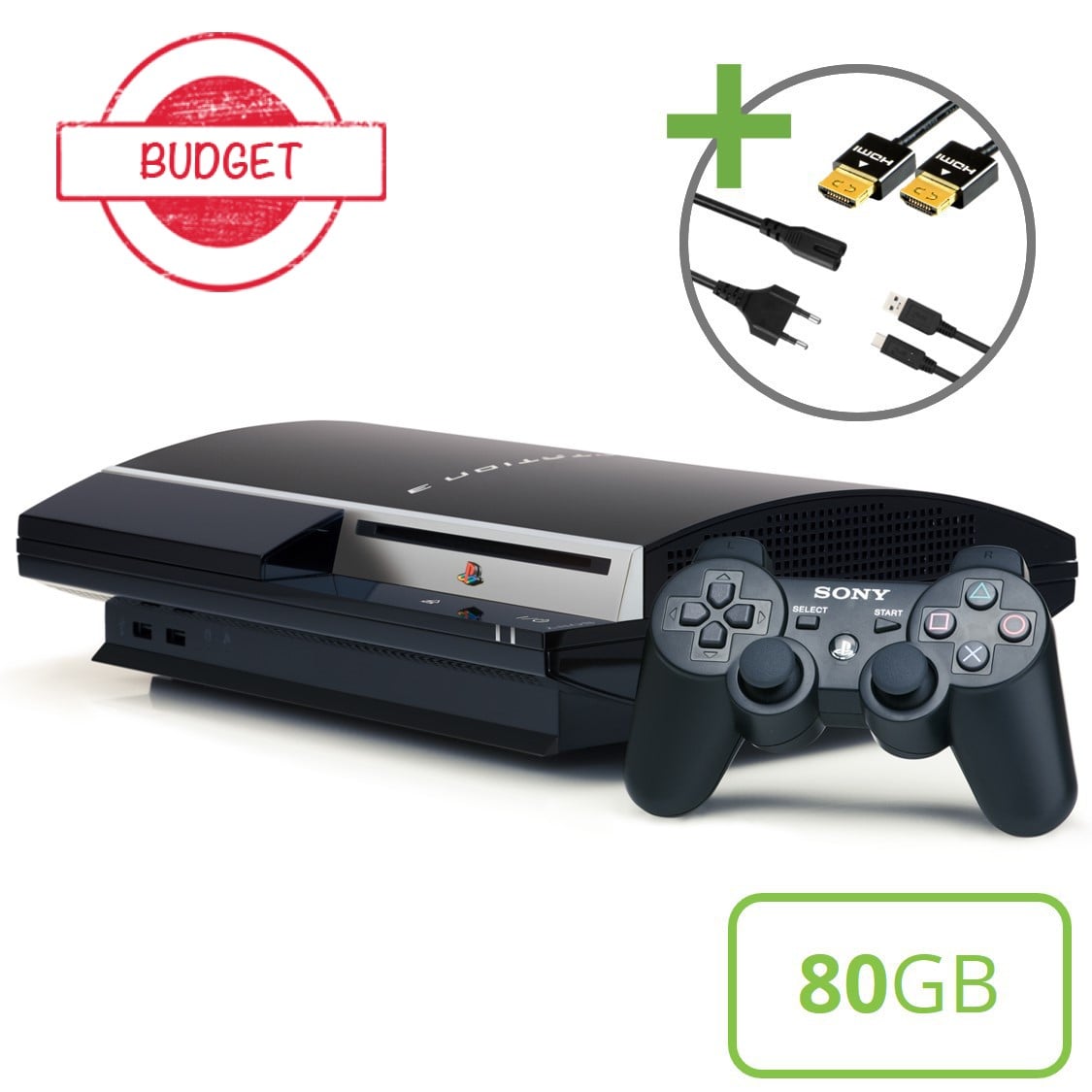 Sony PlayStation 3 Phat (80GB) Starter Pack - Sixaxis Edition - Budget Kopen | Playstation 3 Hardware