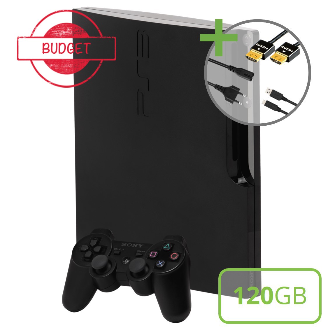 Sony PlayStation 3 Slim (120GB) Starter Pack - DualShock Edition - Budget - Playstation 3 Hardware - 2