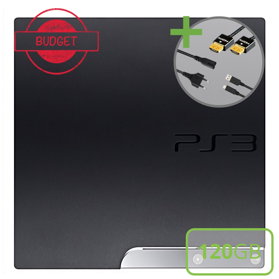 Sony PlayStation 3 Slim (120GB) Starter Pack - DualShock Edition - Budget - Playstation 3 Hardware - 3