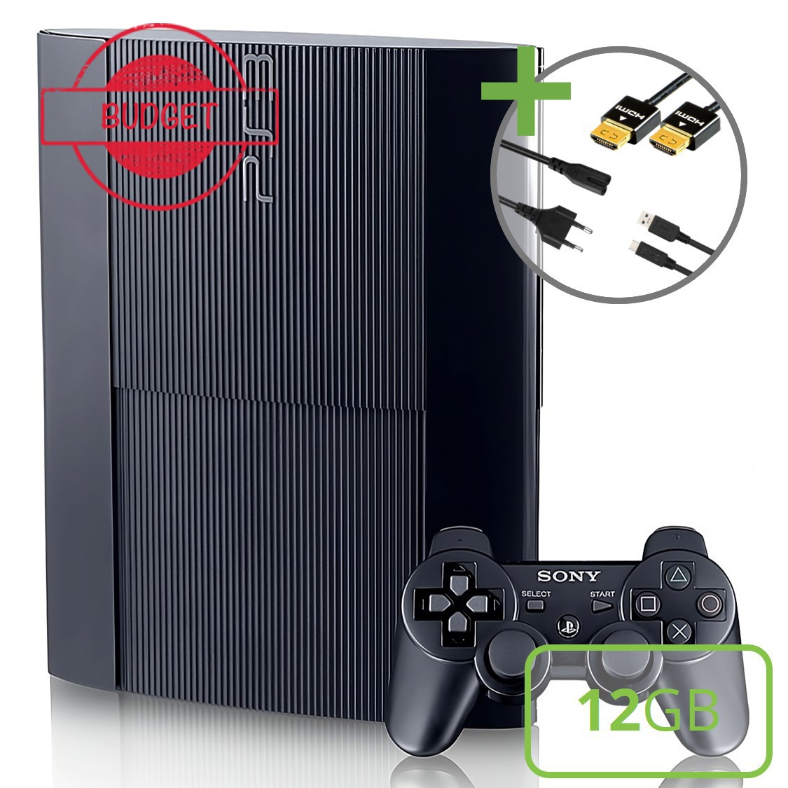 Sony PlayStation 3 Super Slim (12GB) Starter Pack - DualShock Edition - Budget - Playstation 3 Hardware - 2