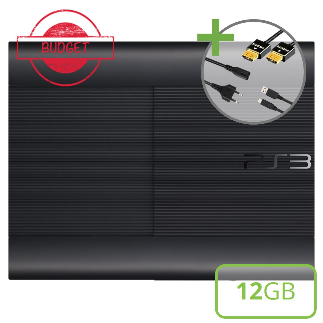 Sony PlayStation 3 Super Slim (12GB) Starter Pack - DualShock Edition - Budget - Playstation 3 Hardware - 3