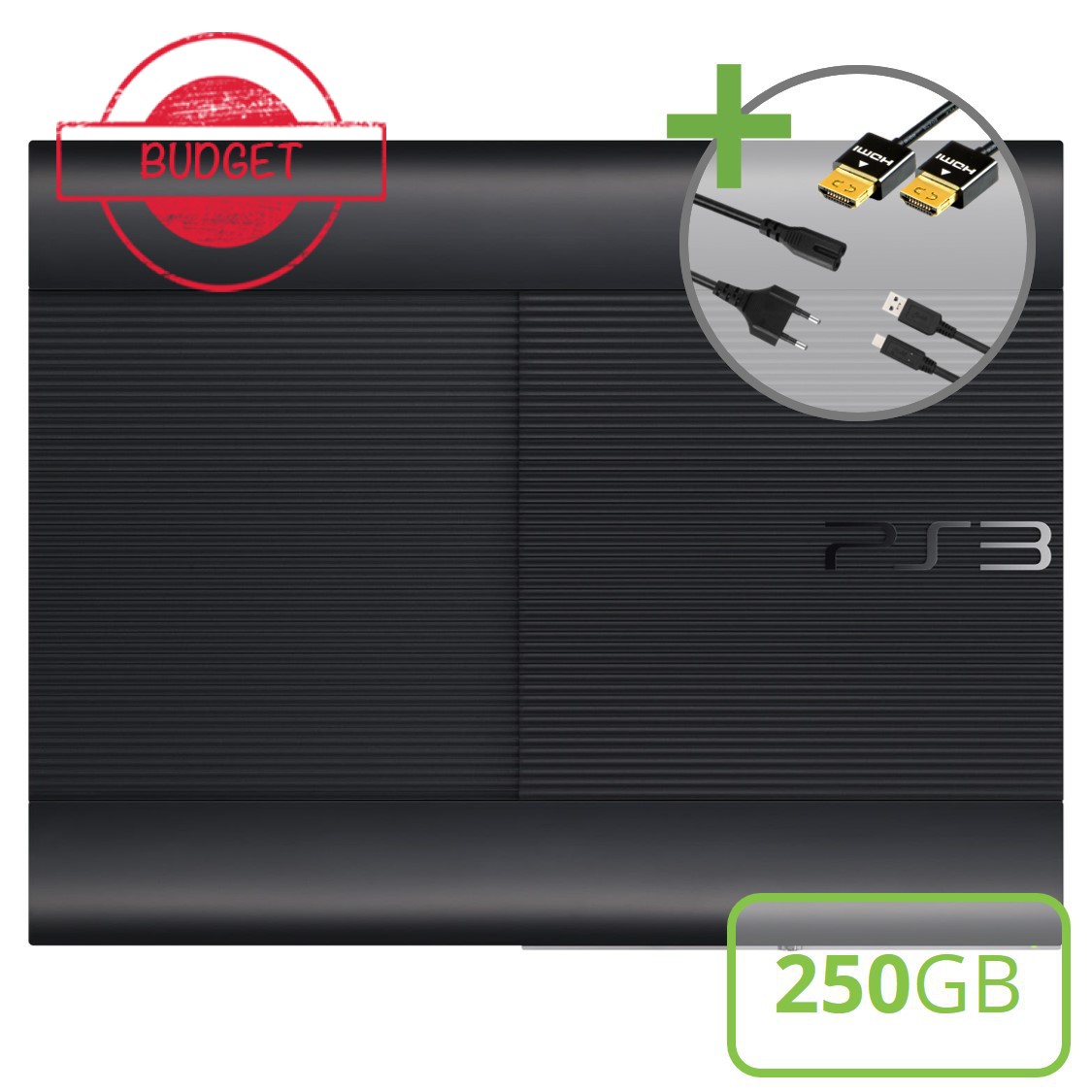 Sony PlayStation 3 Super Slim (250GB) Starter Pack - DualShock Edition - Budget - Playstation 3 Hardware - 3