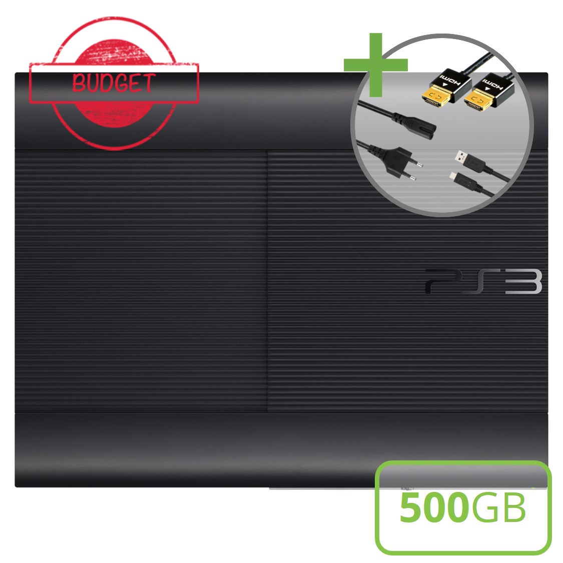 Sony PlayStation 3 Super Slim (500GB) Starter Pack - DualShock Edition - Budget - Playstation 3 Hardware - 3