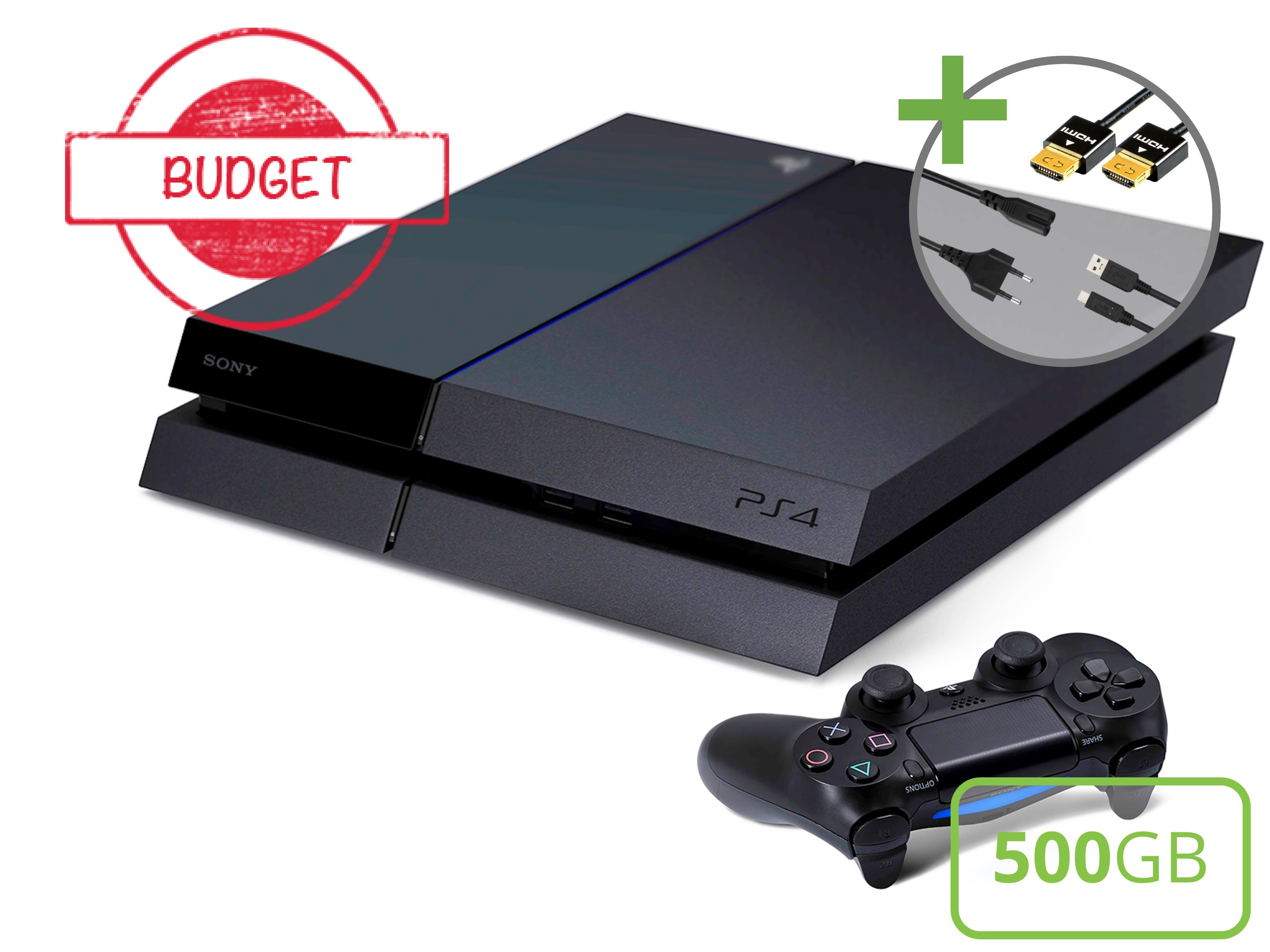 Sony PlayStation 4 Starter Pack - 500GB DualShock V1 Edition - Budget Kopen | Playstation 4 Hardware