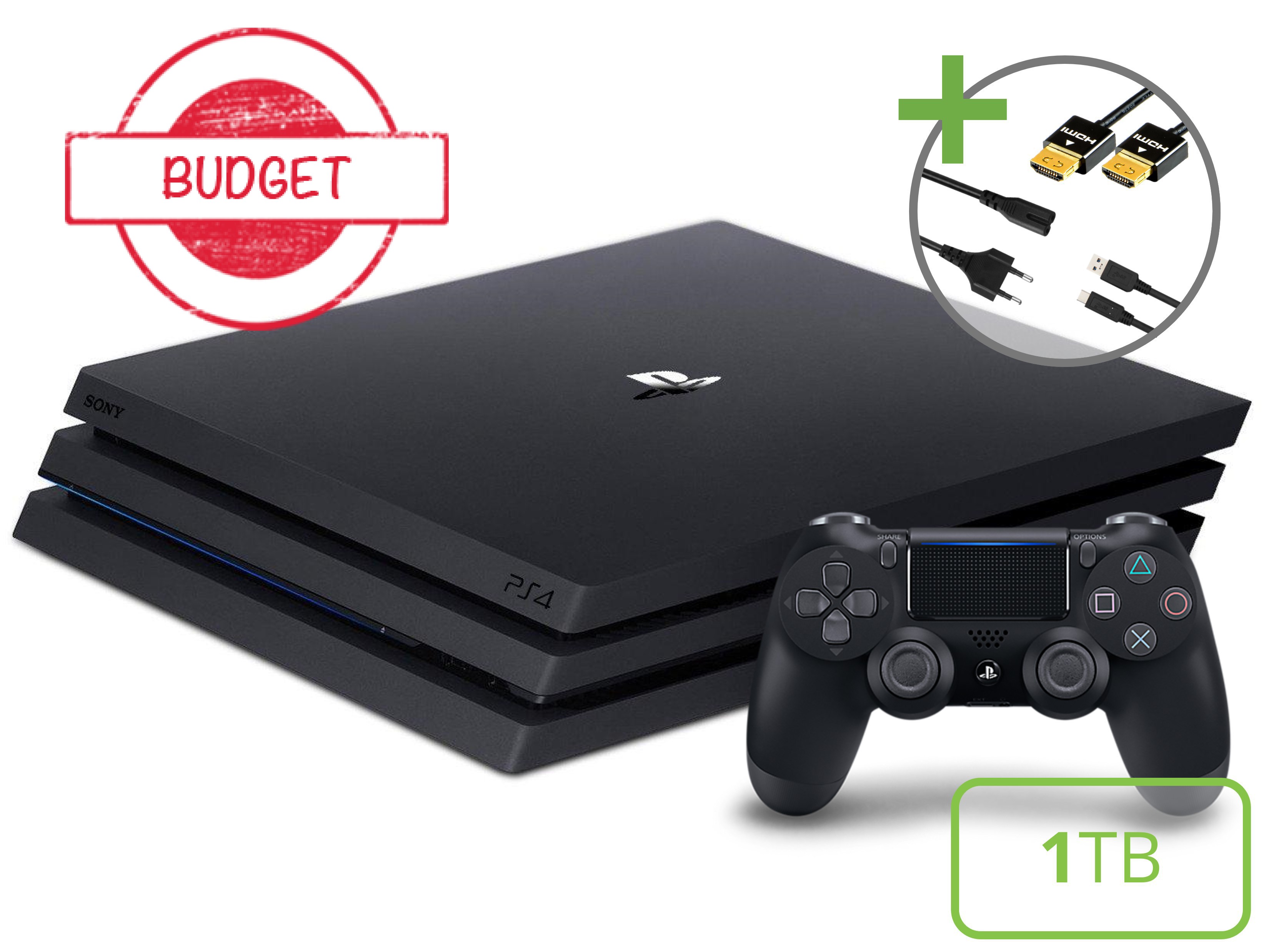 Sony PlayStation 4 Pro Starter Pack - 1TB DualShock V2 Edition - Budget Kopen | Playstation 4 Hardware