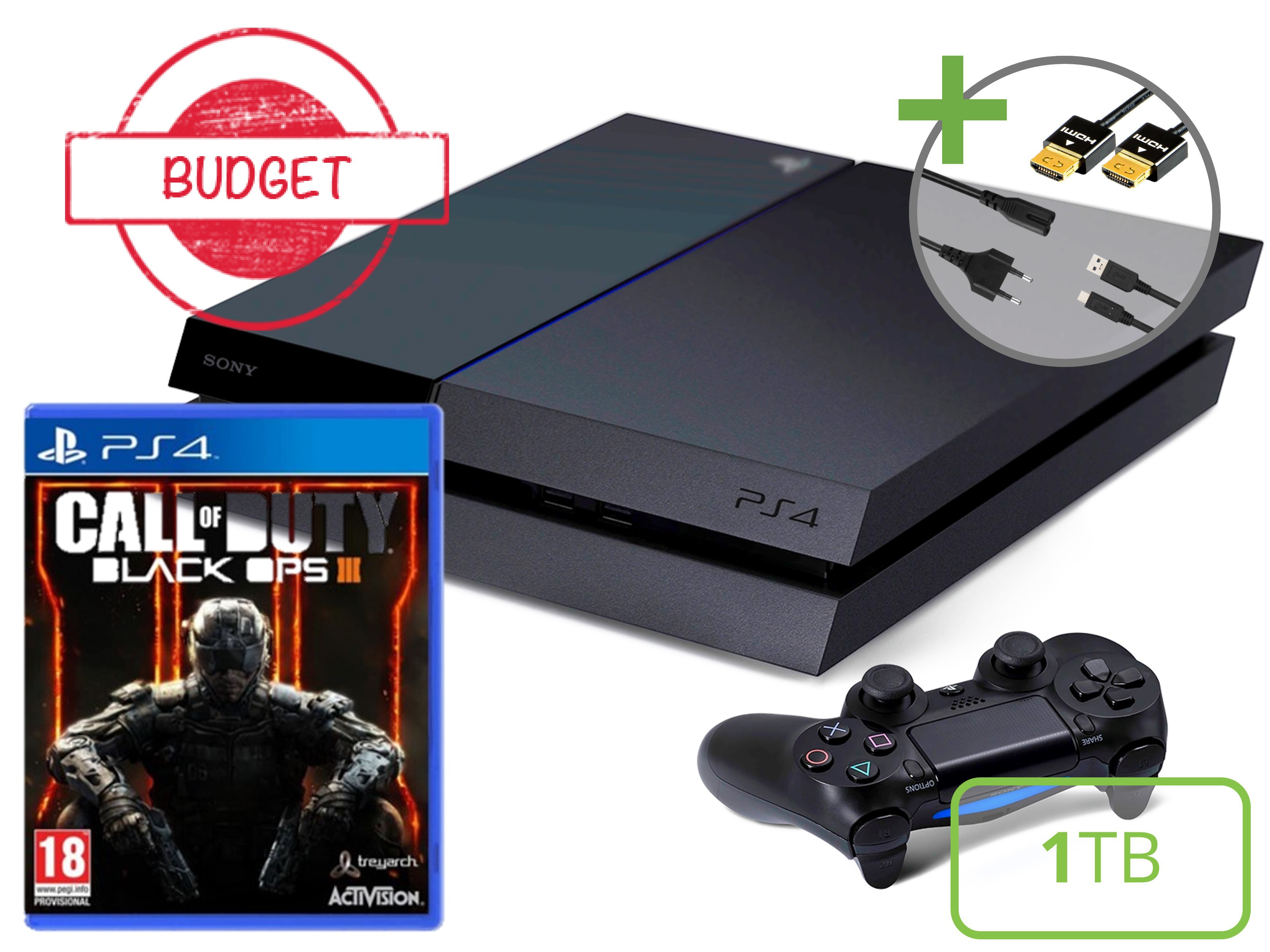 Sony PlayStation 4 Starter Pack - 1TB Call of Duty Black Ops III Edition - Budget - Playstation 4 Hardware