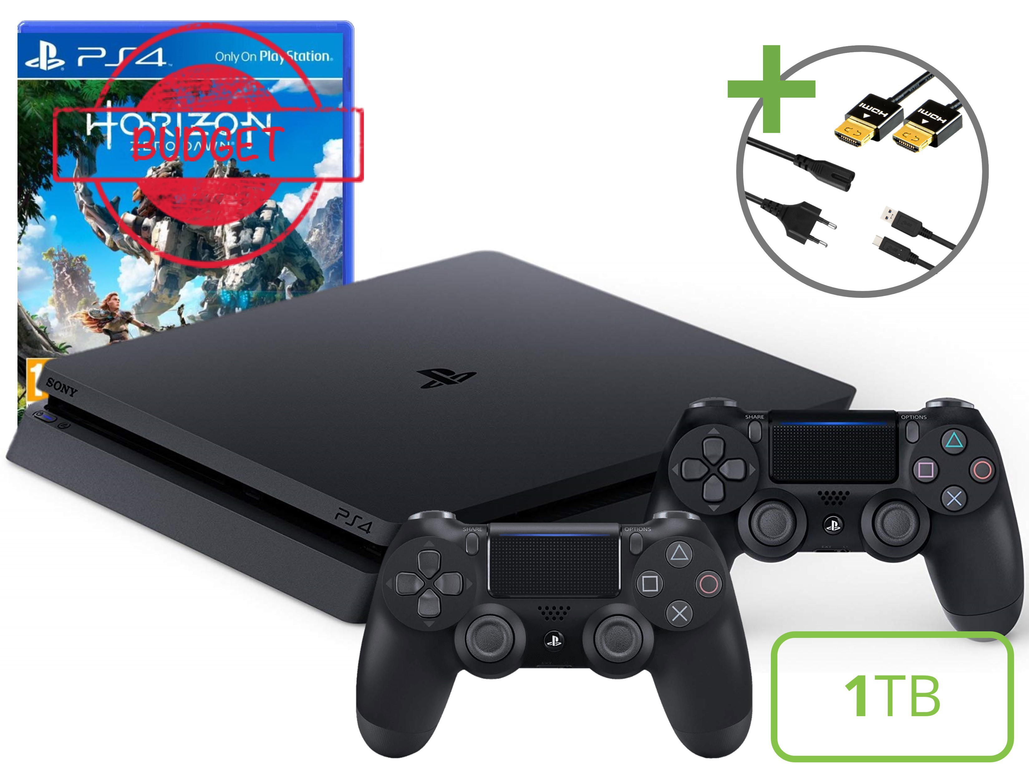 Sony PlayStation 4 Slim Starter Pack - 1TB Two Player Horizon Edition - Budget Kopen | Playstation 4 Hardware