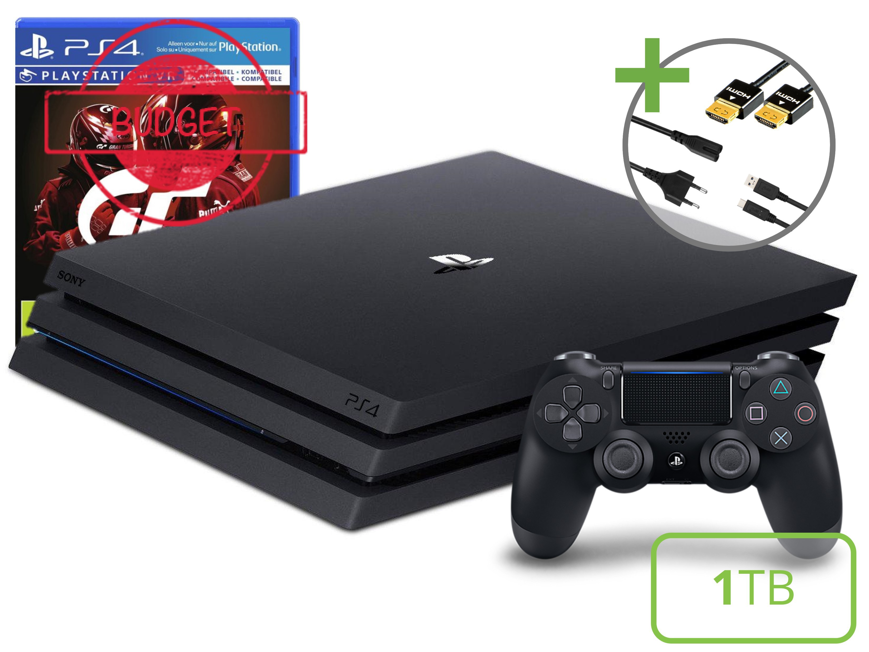 Sony PlayStation 4 Pro Starter Pack - 1TB Gran Turismo Sport Edition - Budget Kopen | Playstation 4 Hardware