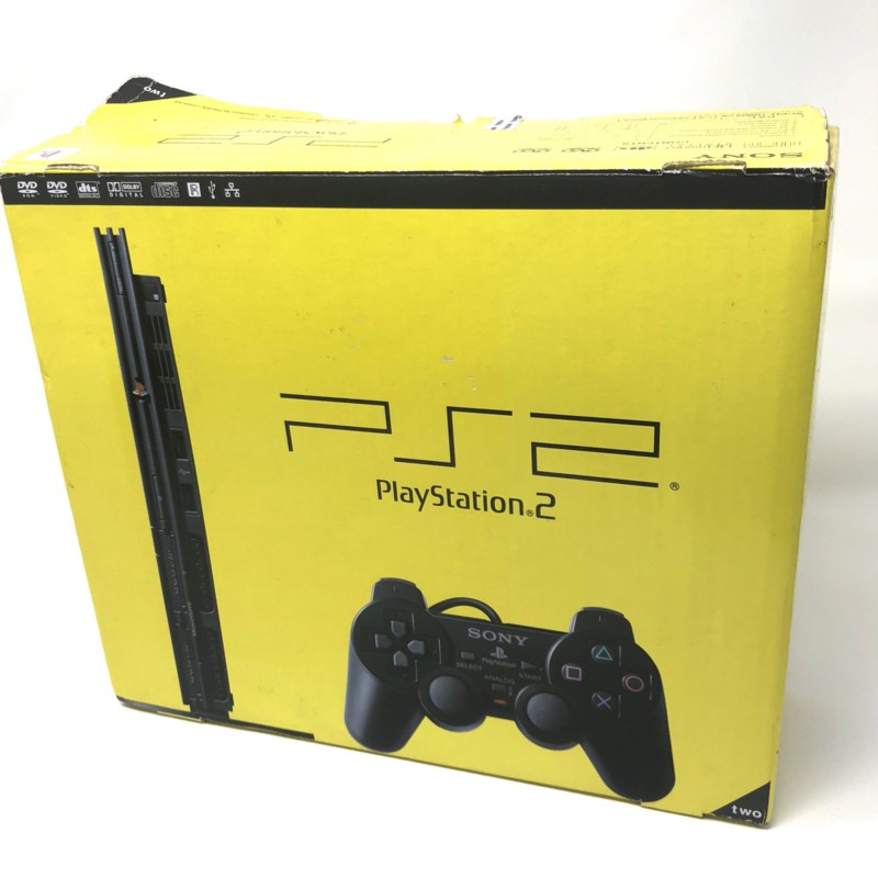 Sony PlayStation 2 Slim Starter Pack - Black Edition [Complete] - (ZONDER BOEKJE) - Playstation 2 Hardware