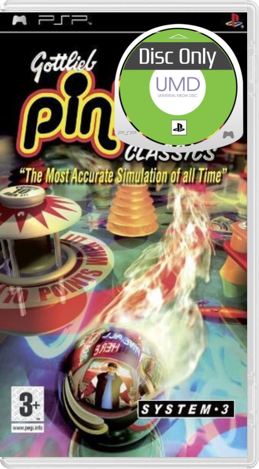 Gottlieb Pinball Classics - Disc Only - Playstation Portable Games