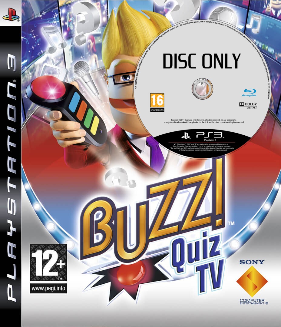 Buzz! Quiz TV - Disc Only - Playstation 3 Games