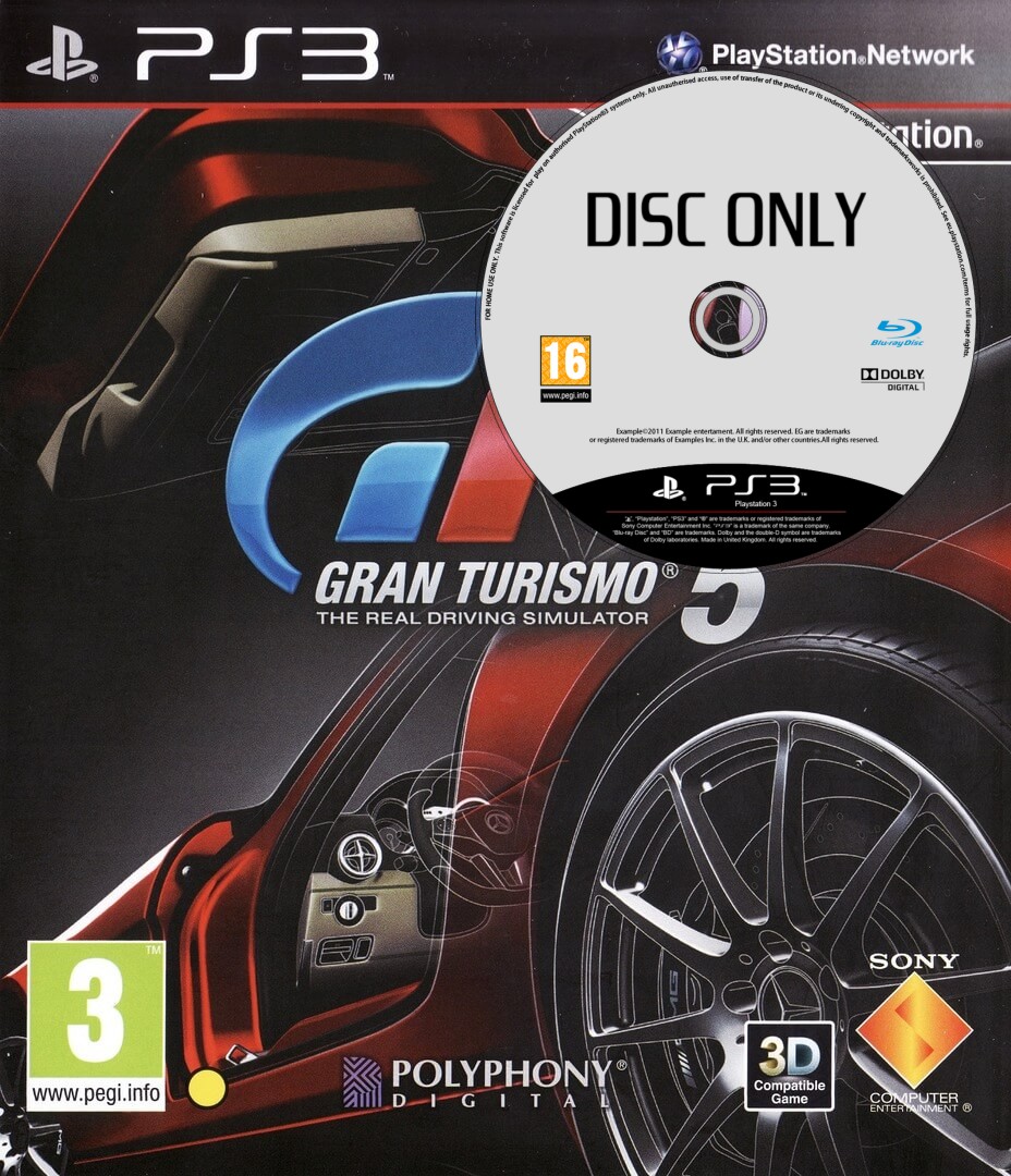 Gran Turismo 5 - Disc Only - Playstation 3 Games