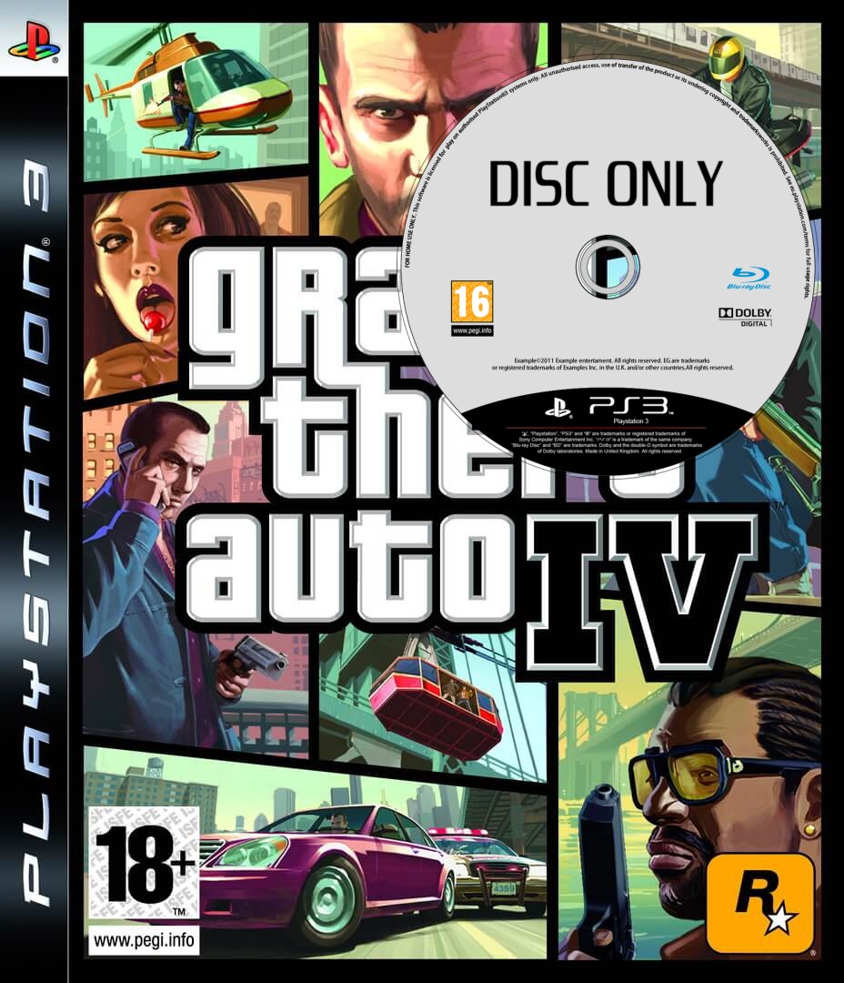 Grand Theft Auto IV - Disc Only - Playstation 3 Games