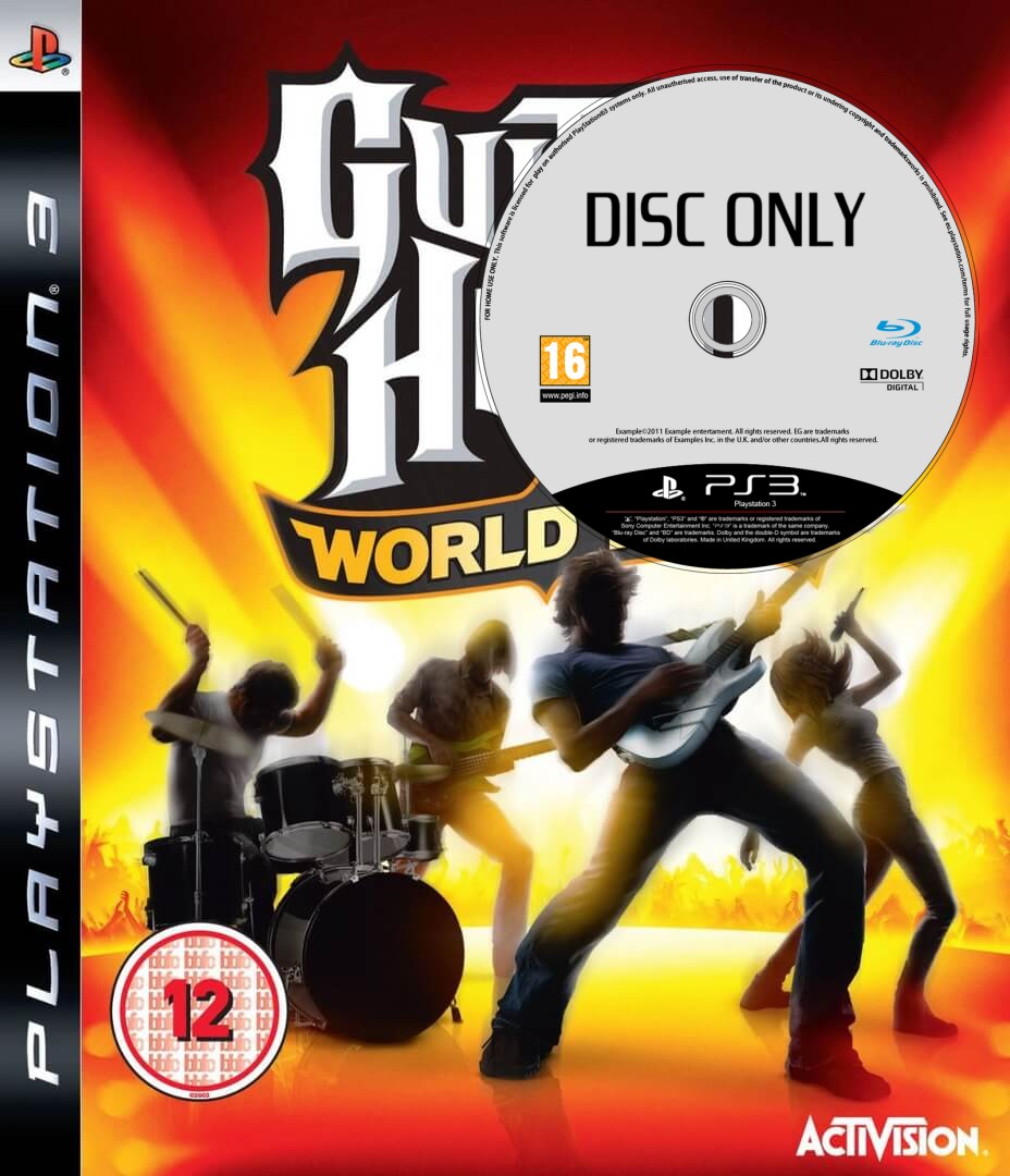 Guitar Hero: World Tour - Disc Only - Playstation 3 Games