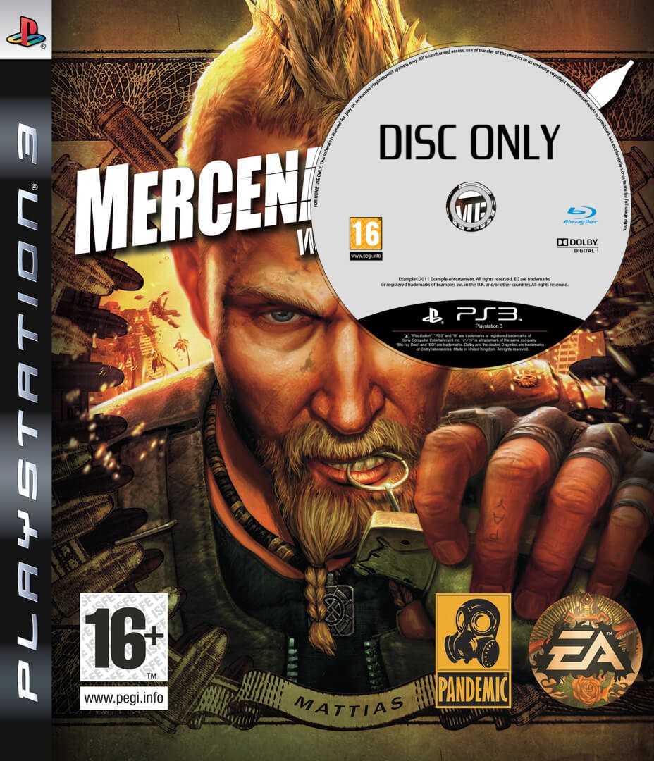 Mercenaries 2: World in Flames - Disc Only - Playstation 3 Games