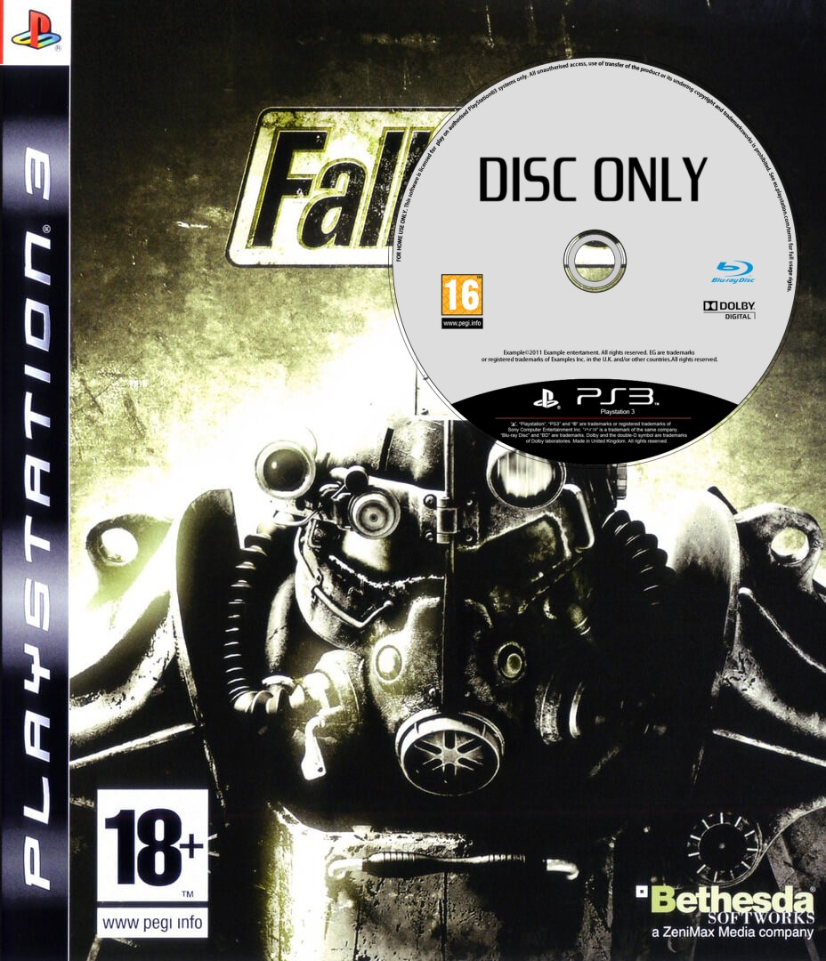 Fallout 3 - Disc Only - Playstation 3 Games