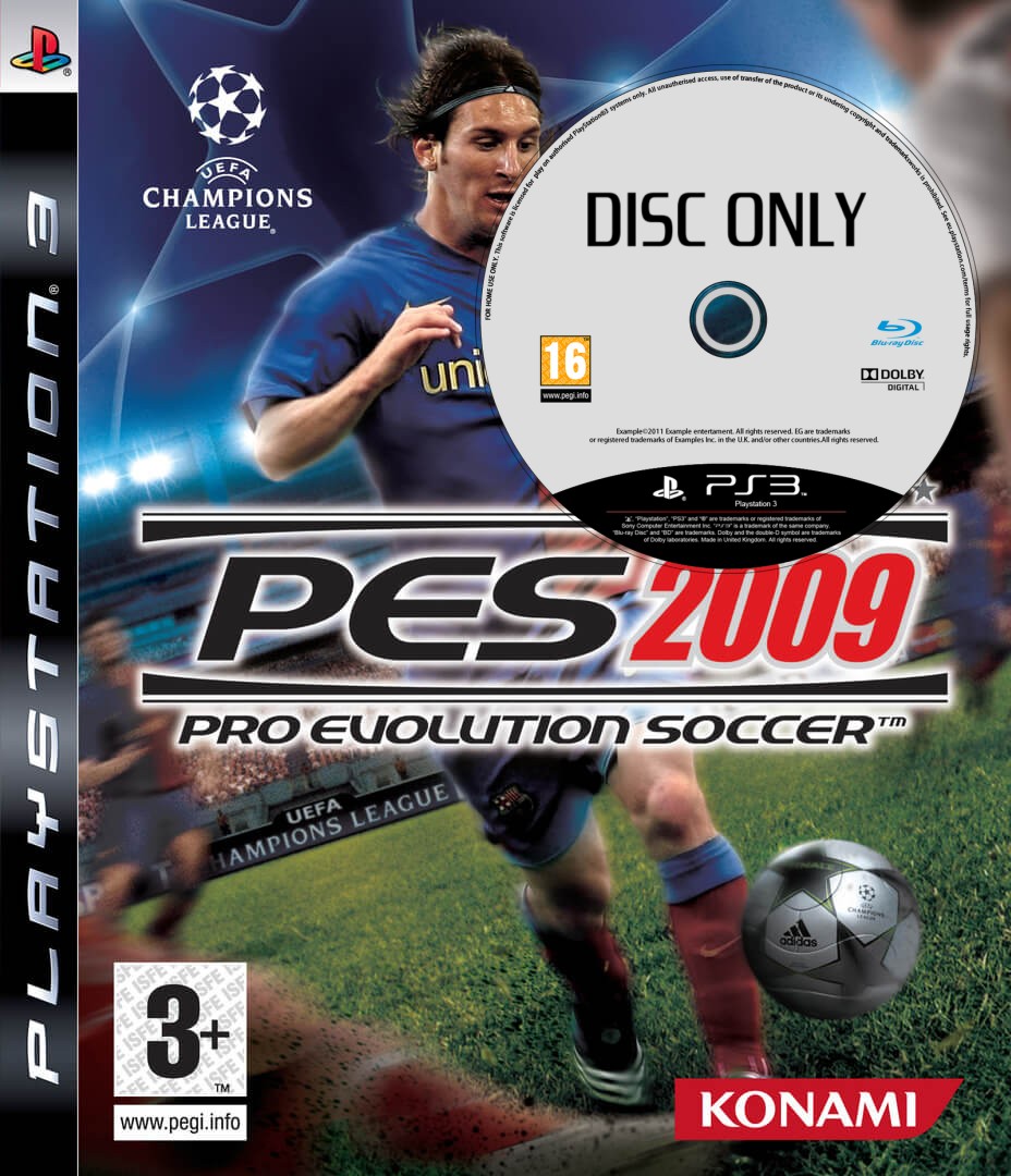 Pro Evolution Soccer 2009 - Disc Only - Playstation 3 Games